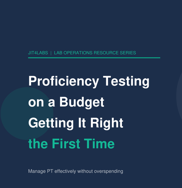 Proficiency Testing on a Budget Getting It Right the First Time