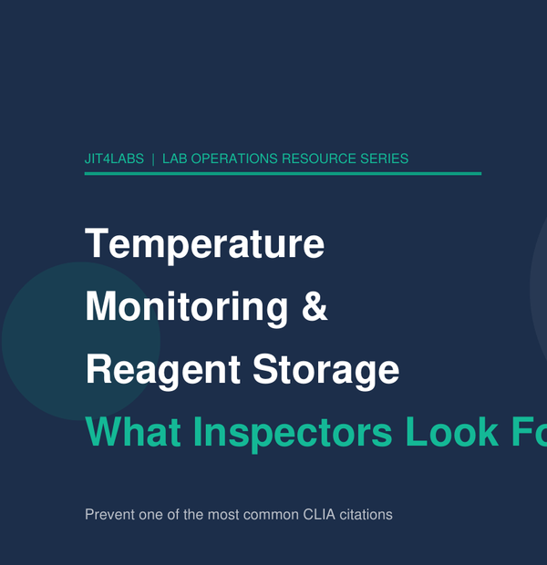 Temperature Monitoring & Reagent Storage